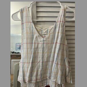 Madewell linen/cotton tank